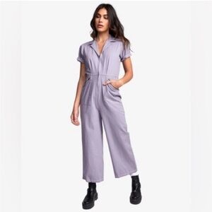 NWOT RVCA Lavender Jumpsuit for Women